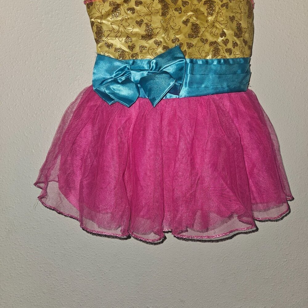 Disney Collection Fancy Nancy Halloween Costume Girls Medium 7-8 Glitter RARE - Picture 3 of 8